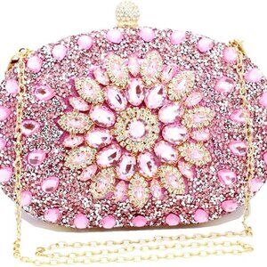 Clutch Purses for Women Evening Bag Nude Multicolor